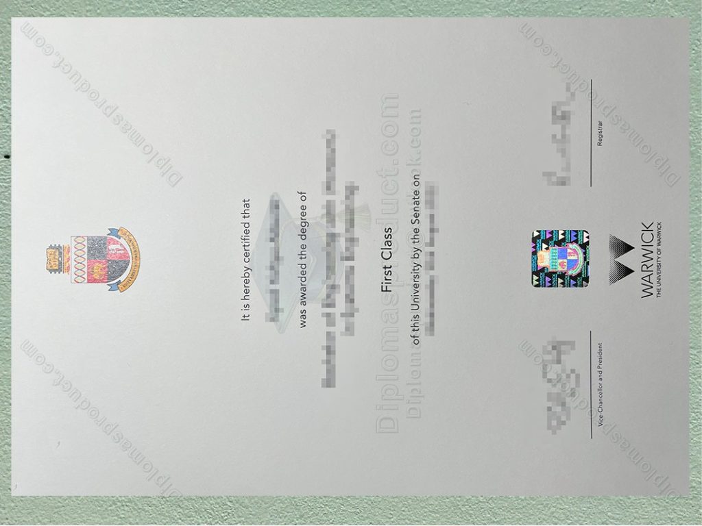 University of Warwick Degree, University of Warwick Diploma