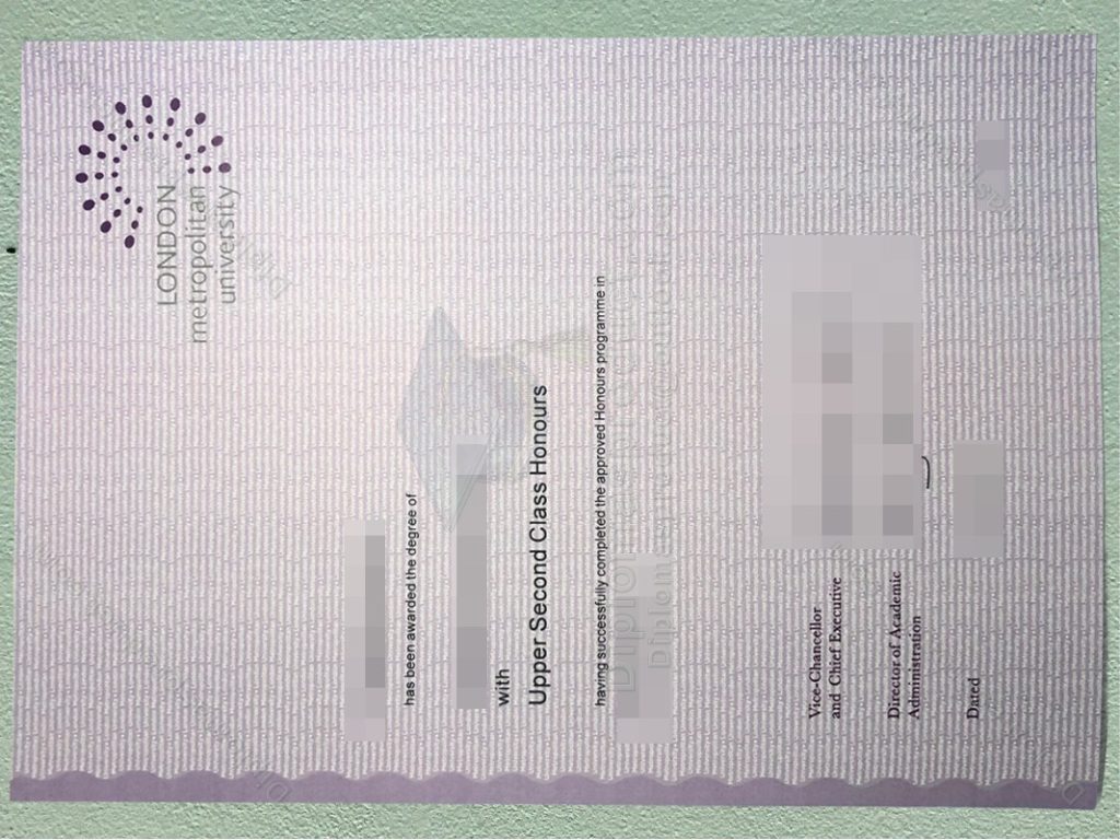 London Metropolitan University Degree, London Metropolitan University Diploma