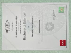 Oxford Brookes University degree, Oxford Brookes University diploma