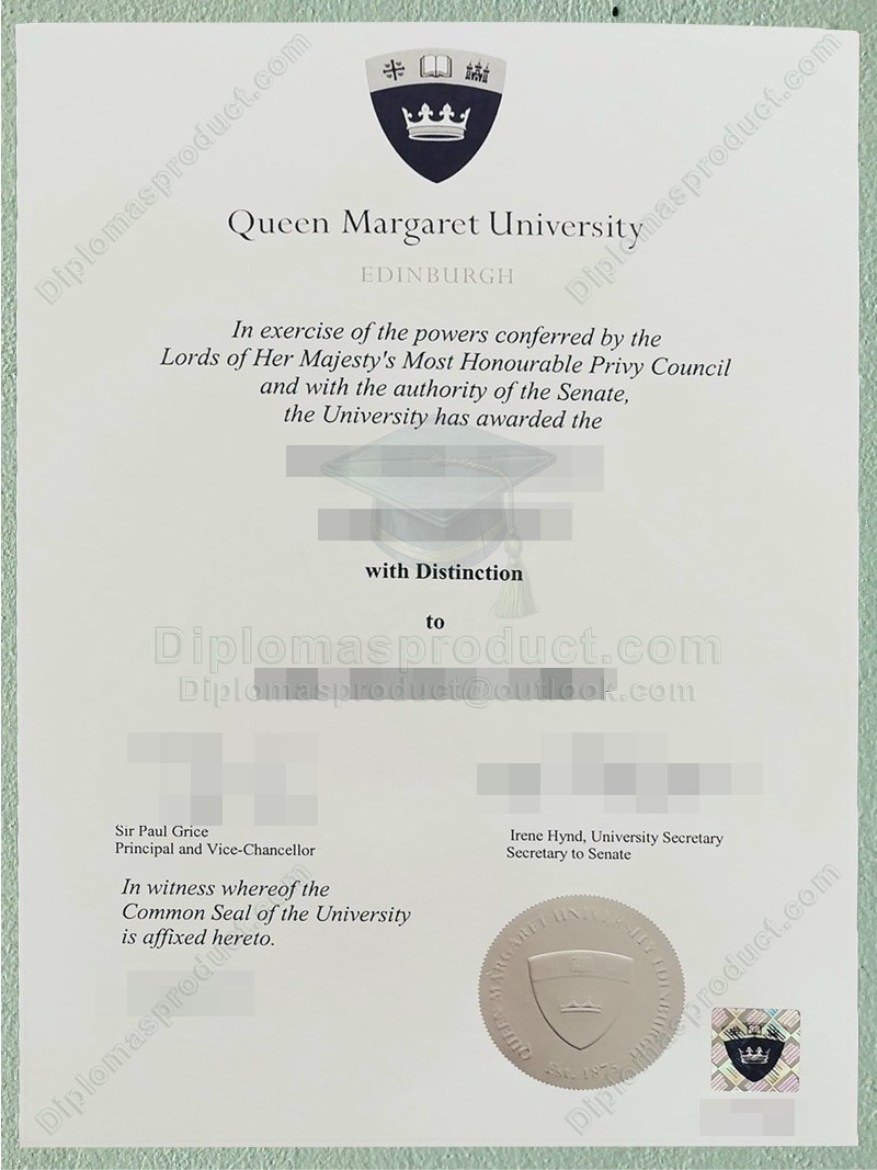Queen Margaret University diploma, Queen Margaret University degree Queen Margaret University diploma, Queen Margaret University degree