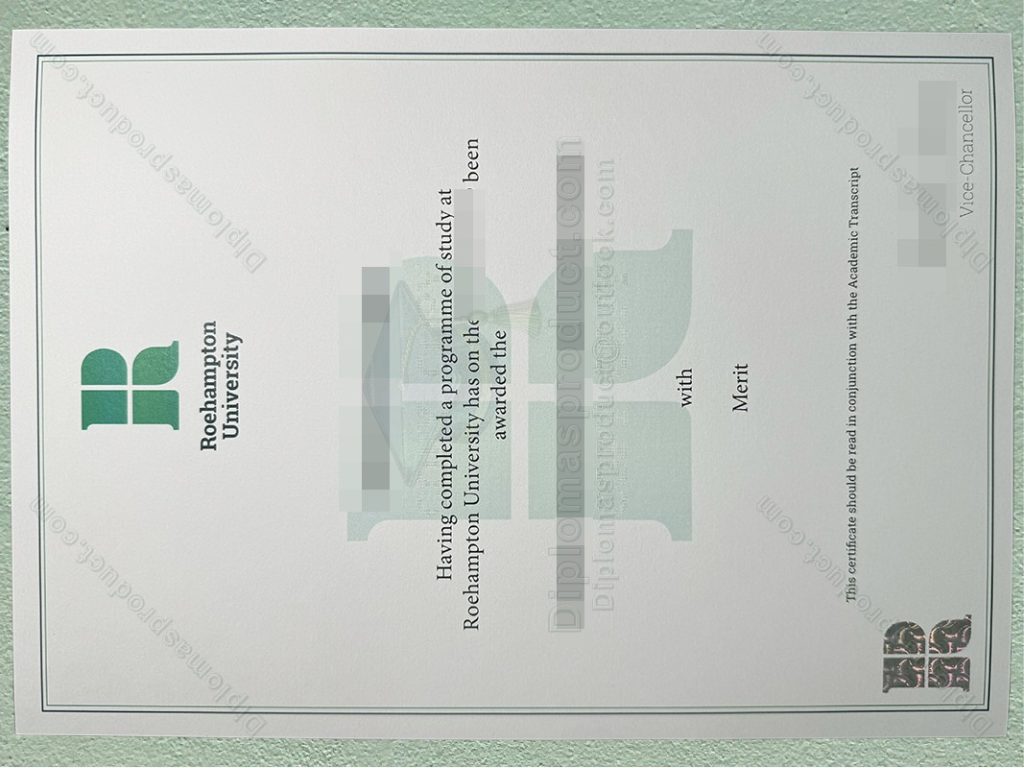 University of Roehampton degree, University of Roehampton diploma
