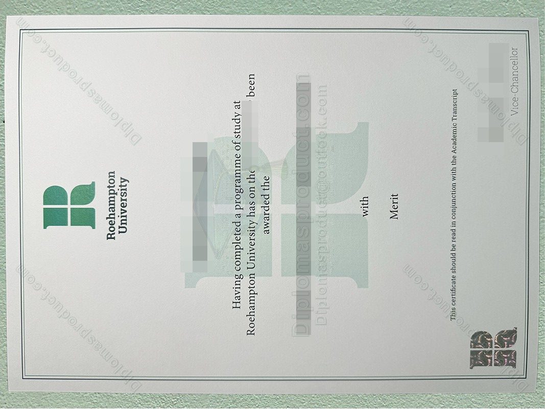 University of Roehampton degree, University of Roehampton diploma