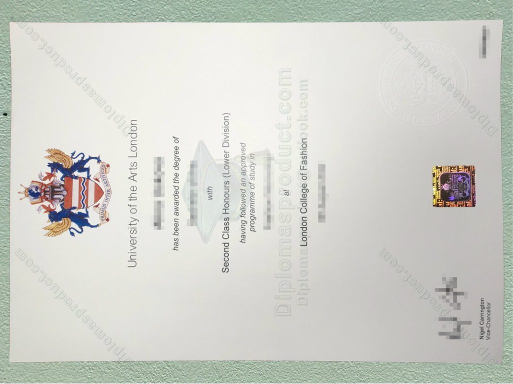 University of the Arts London Diploma, University of the Arts London Degree